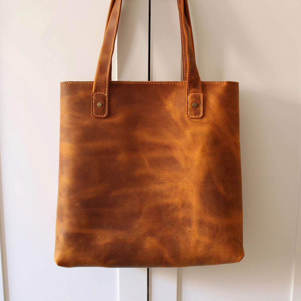 Bolsa de Couro Caramelo